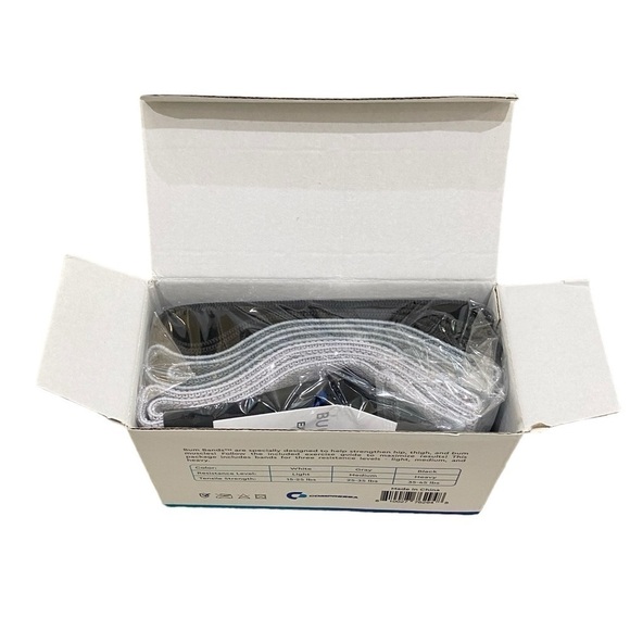 NWT Compressa Bum Bands resistance workout exercise elastic bands 3 pair - Picture 6 of 8